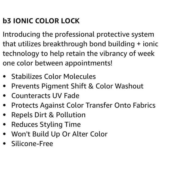 IONIC - NWT - Color Lock b3 Brazilian Bond Builder. 4.75 fl. oz. Never Used. - Picture 10 of 12